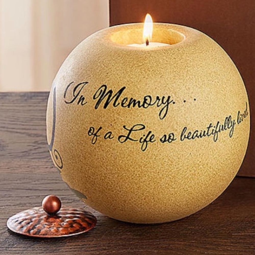In memory of Candle Holder with copper cap